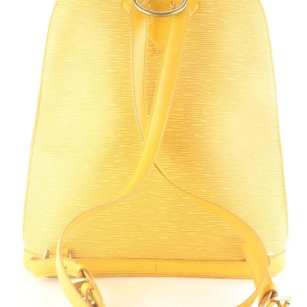 Louis Vuitton Yellow Epi Leather Gobelin Medium Backpack 6LV117K